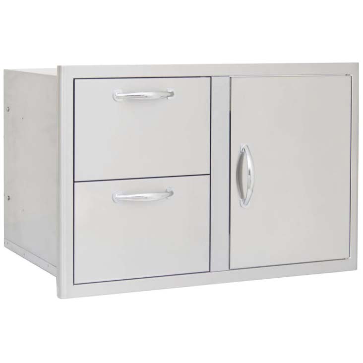 Blaze 32-Inch Stainless Steel Access Door & Double Drawer Combo (BLZ-DDC-R)