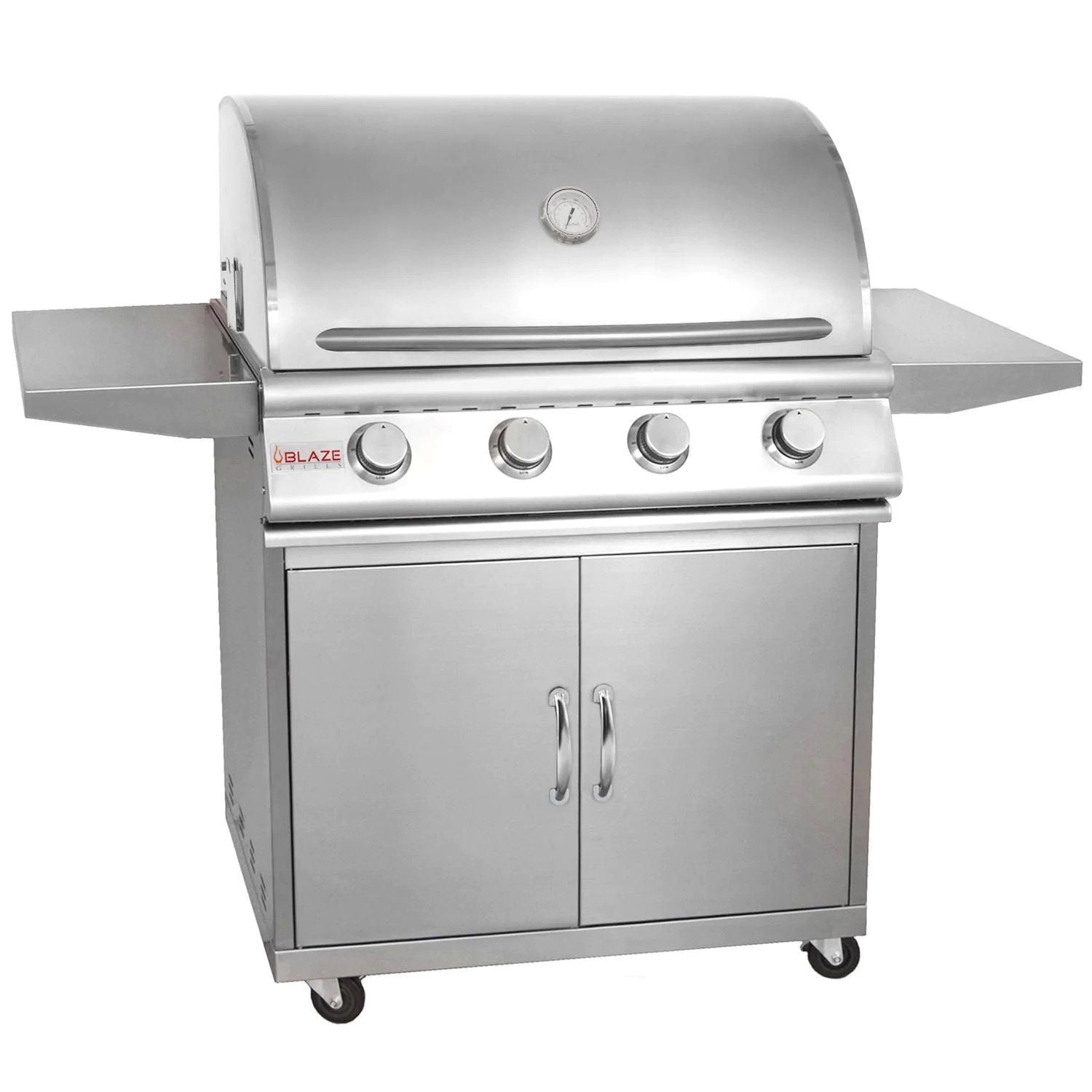 Blaze Prelude LBM 32-Inch 4-Burner Freestanding Gas Grill (BLZ-4LBM-LP/NG + CART)