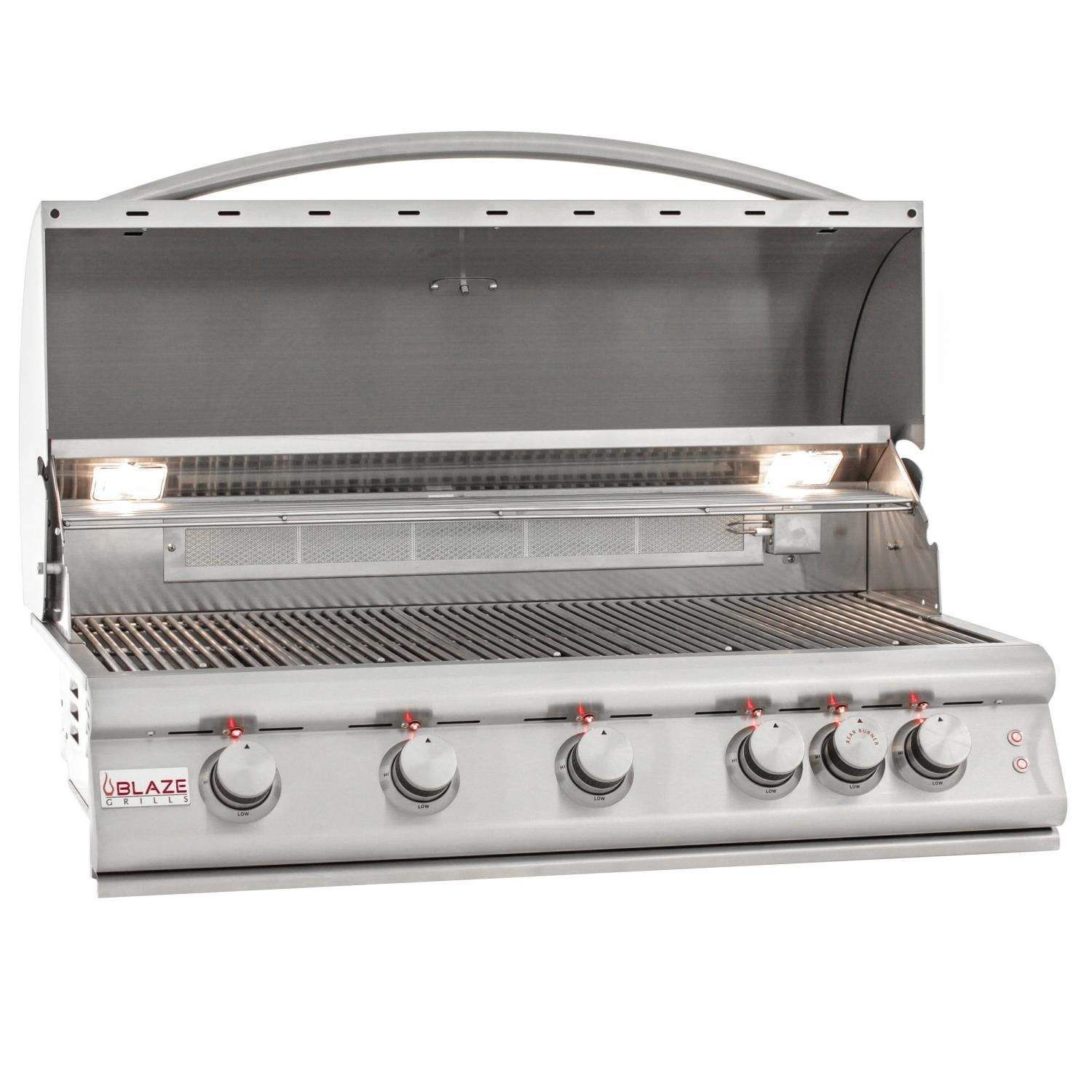 Blaze Premium LTE 40-Inch 5-Burner Built-In Gas Grill with Rear Infrared Burner (BLZ-5LTE2-LP/NG)