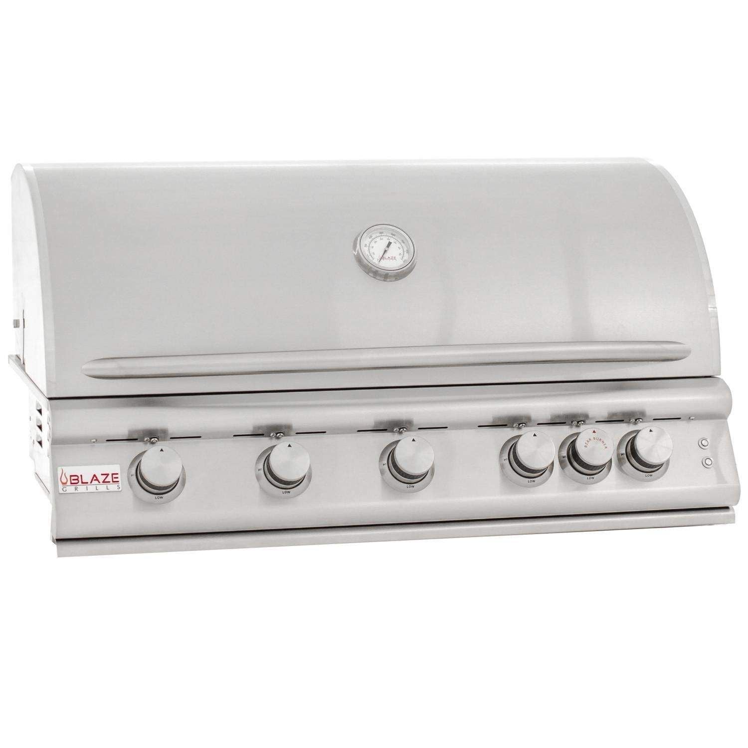 Blaze Premium LTE 40-Inch 5-Burner Built-In Gas Grill with Rear Infrared Burner (BLZ-5LTE2-LP/NG)