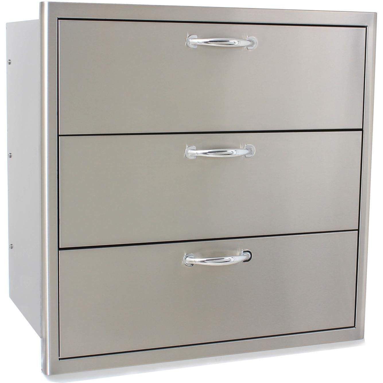 Blaze 30-Inch Stainless Steel Triple Access Drawer (BLZ-30W-3DRW)