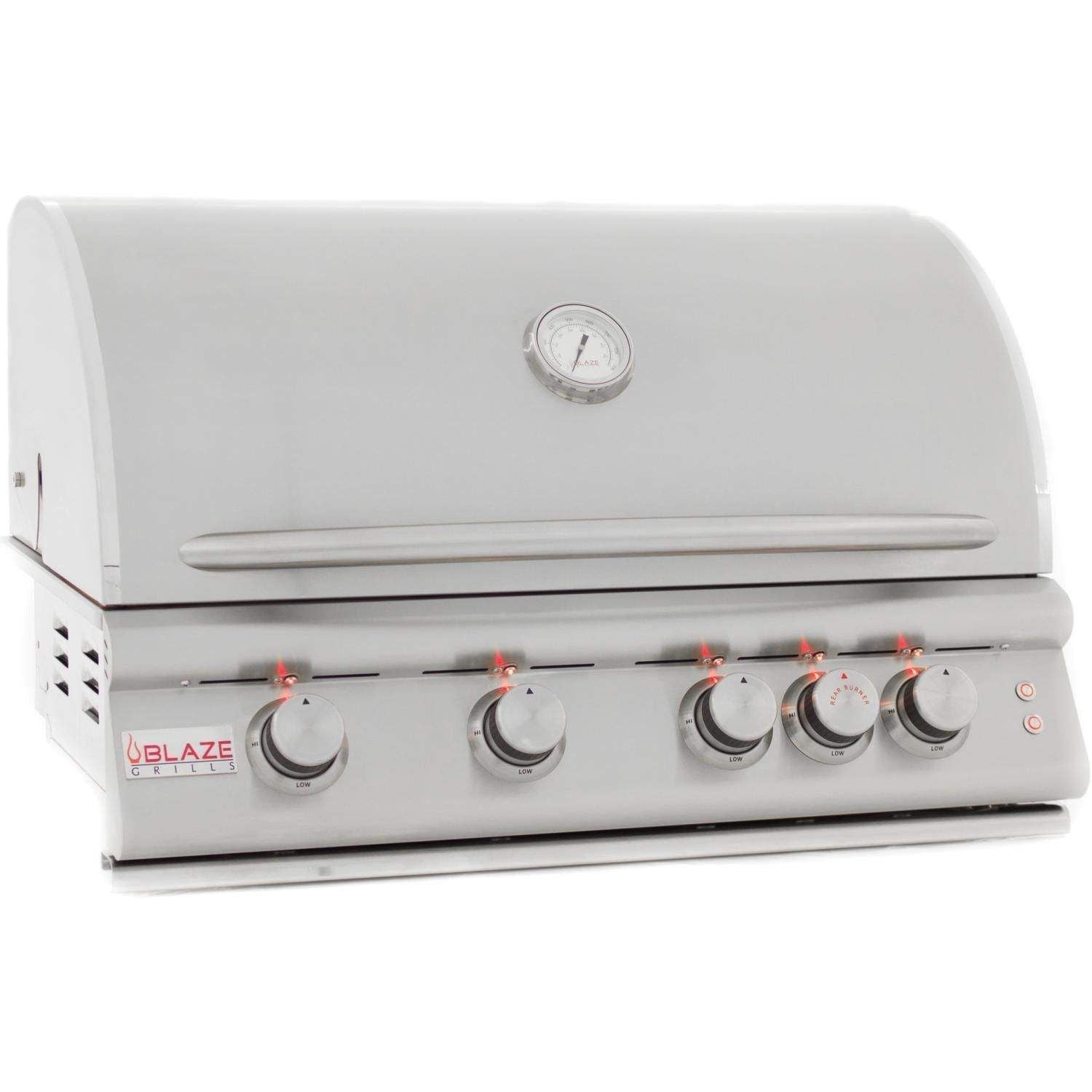 Blaze Premium LTE 32-Inch 4-Burner Built-In Gas Grill with Rear Infrared Burner (BLZ-4LTE2-LP/NG)