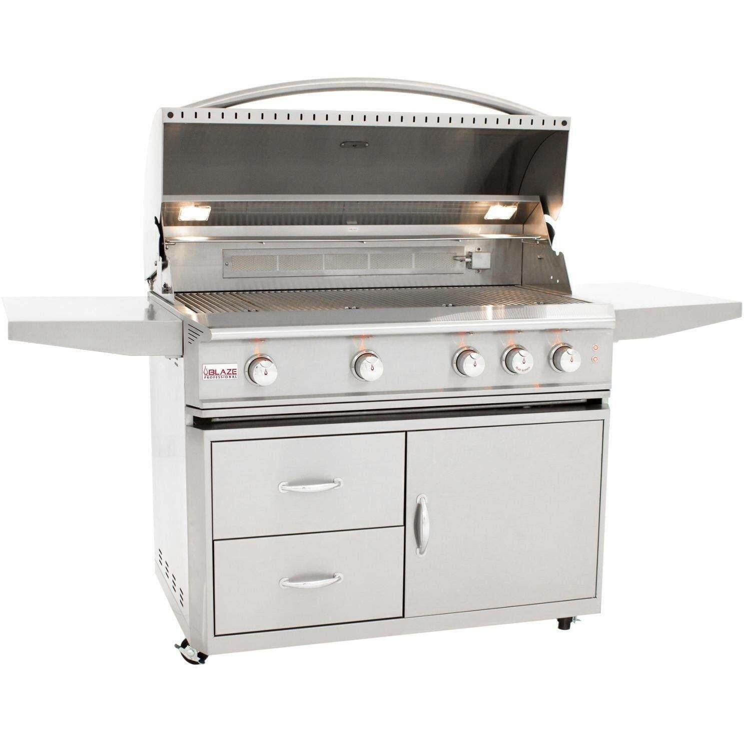 Blaze Professional LUX 44-Inch 4-Burner Freestanding Gas Grill (BLZ-4PRO-LP/NG + CART)