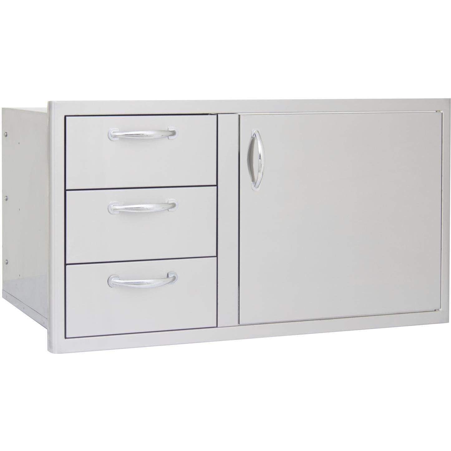 Blaze 39-Inch Stainless Steel Access Door & Triple Drawer Combo (BLZ-DDC-39-R)