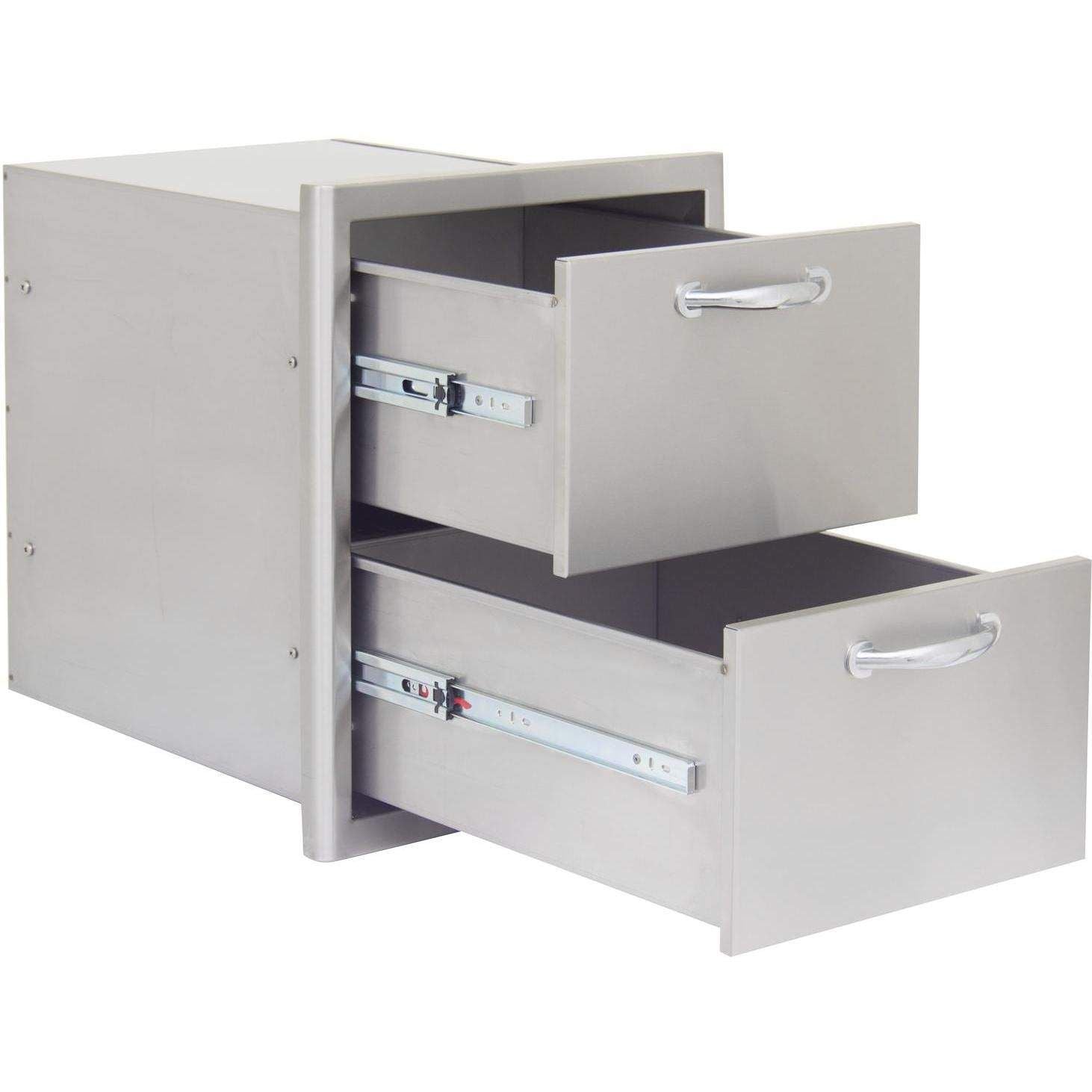 Blaze 16-Inch Stainless Steel Double Access Drawer (BLZ-DRW2-R)