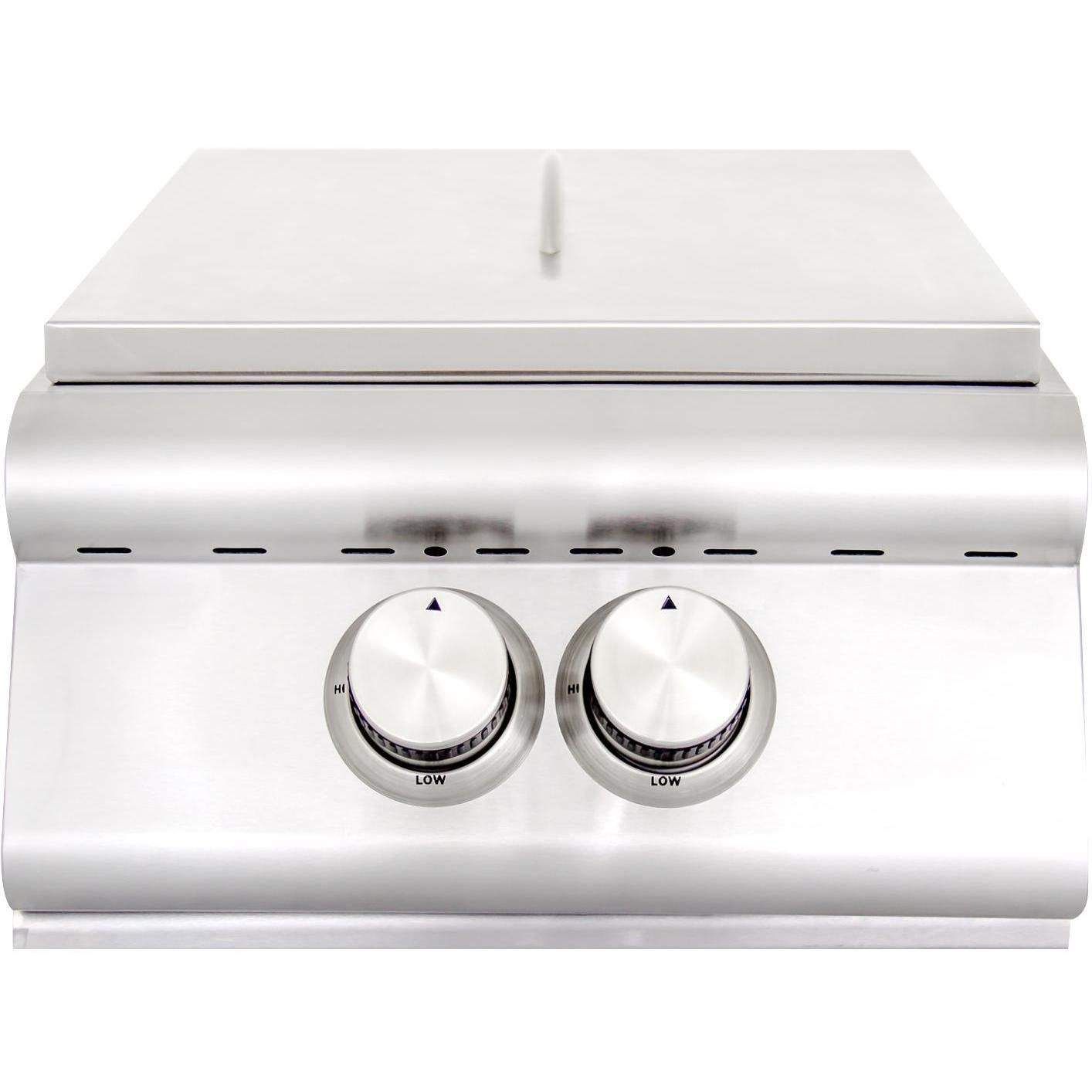 Blaze Premium High Performance Built-In Power Burner with Lid and Wok Ring (BLZ-PBLTE-LP/NG)