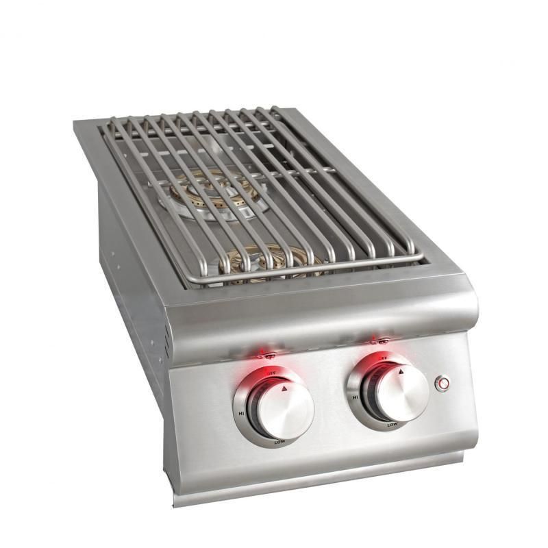 Blaze Premium LTE Built-In Stainless Steel Double Side Burner with Lid (BLZ-SB2LTE-LP/NG)