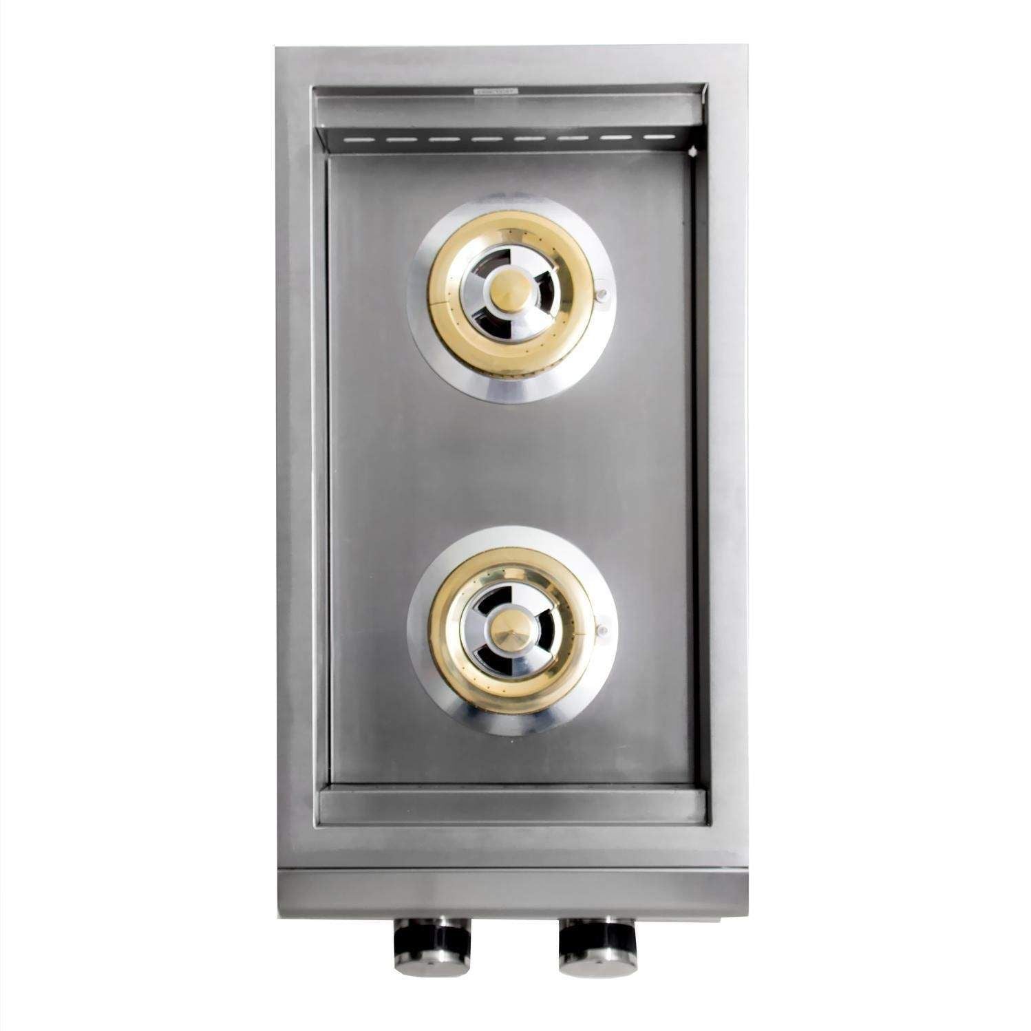 Blaze Premium LTE Built-In Stainless Steel Double Side Burner with Lid (BLZ-SB2LTE-LP/NG)