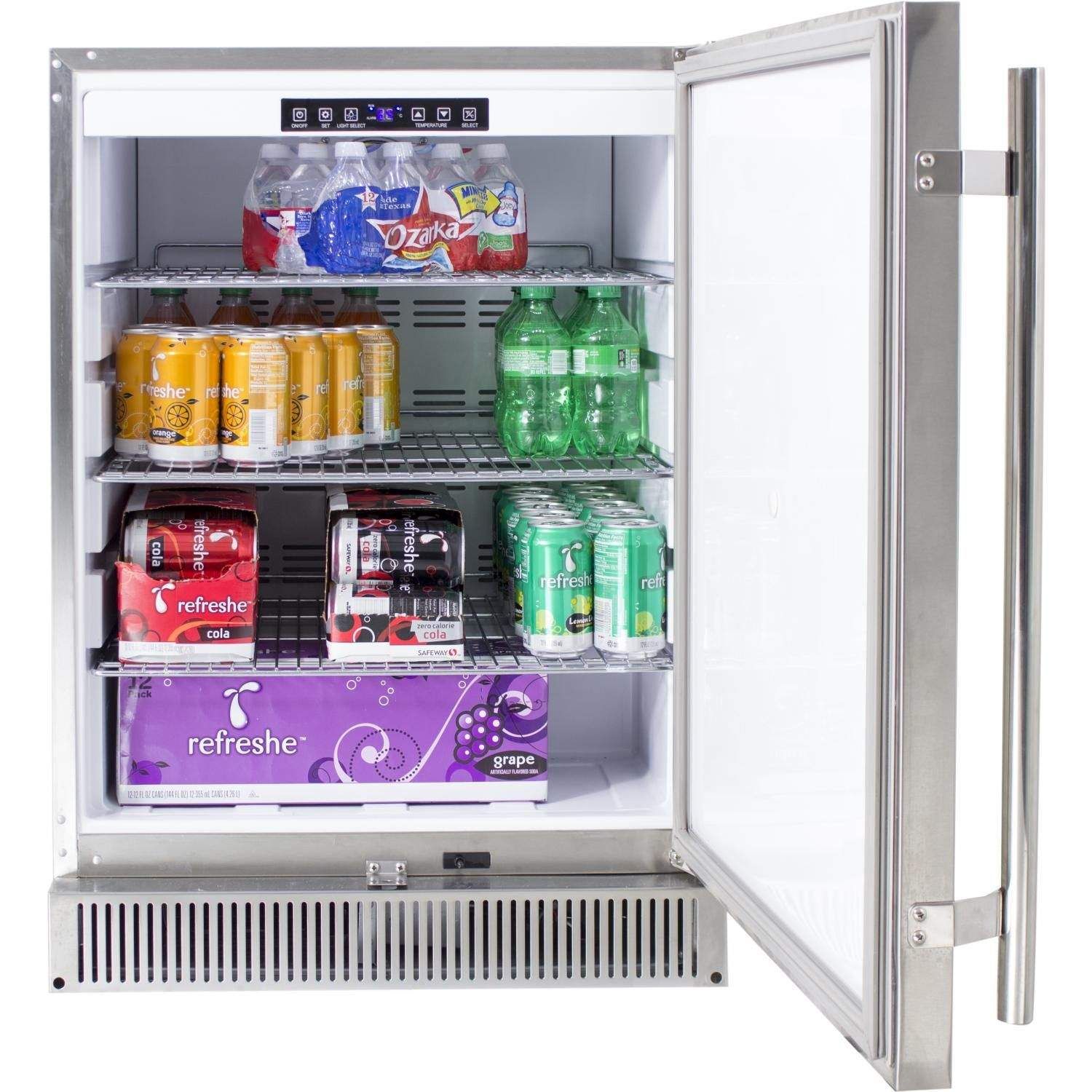 Blaze 24-Inch 5.2 Cu. Ft. Outdoor Rated Stainless Steel Refrigerator (BLZ-SSRF-50DH)