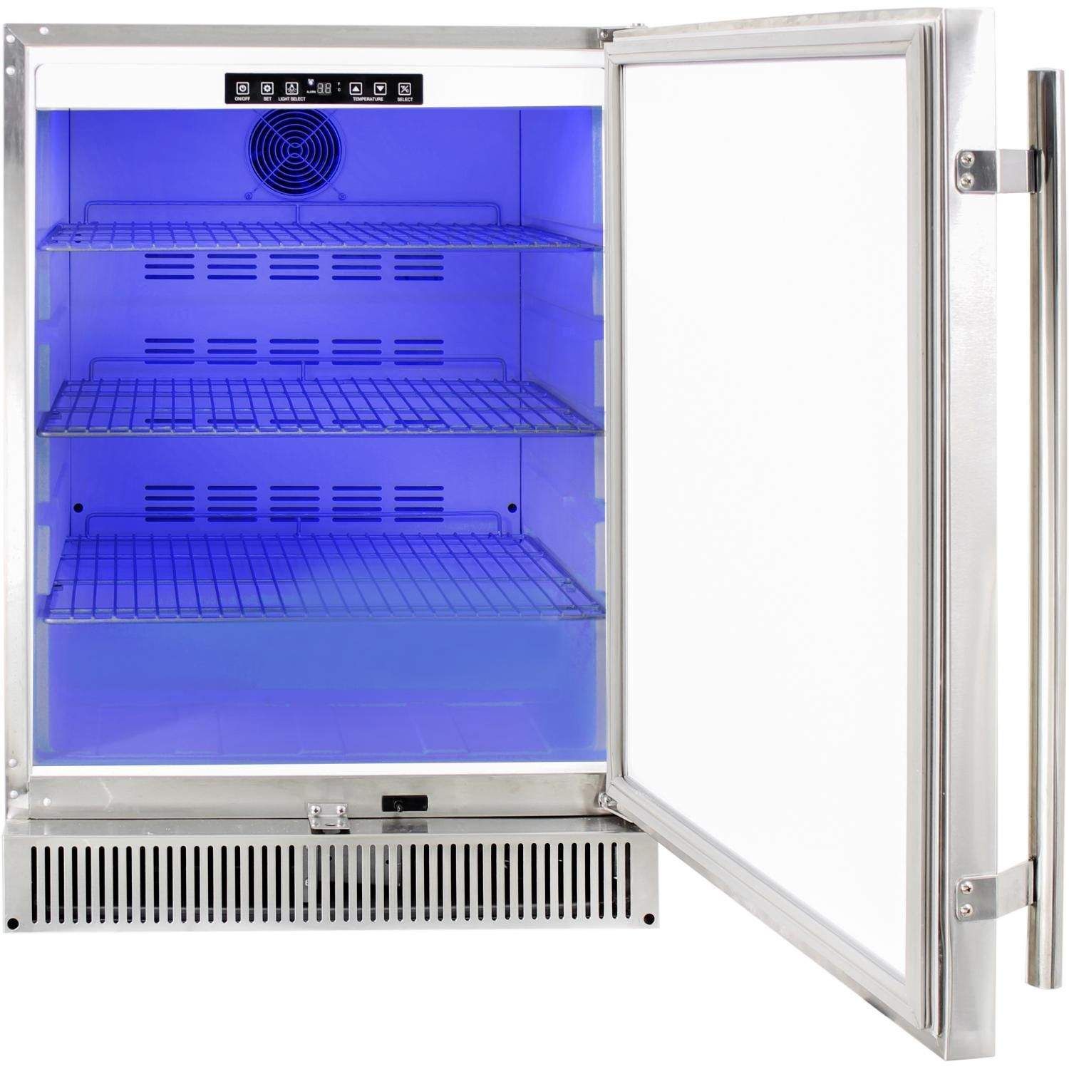 Blaze 24-Inch 5.2 Cu. Ft. Outdoor Rated Stainless Steel Refrigerator (BLZ-SSRF-50DH)