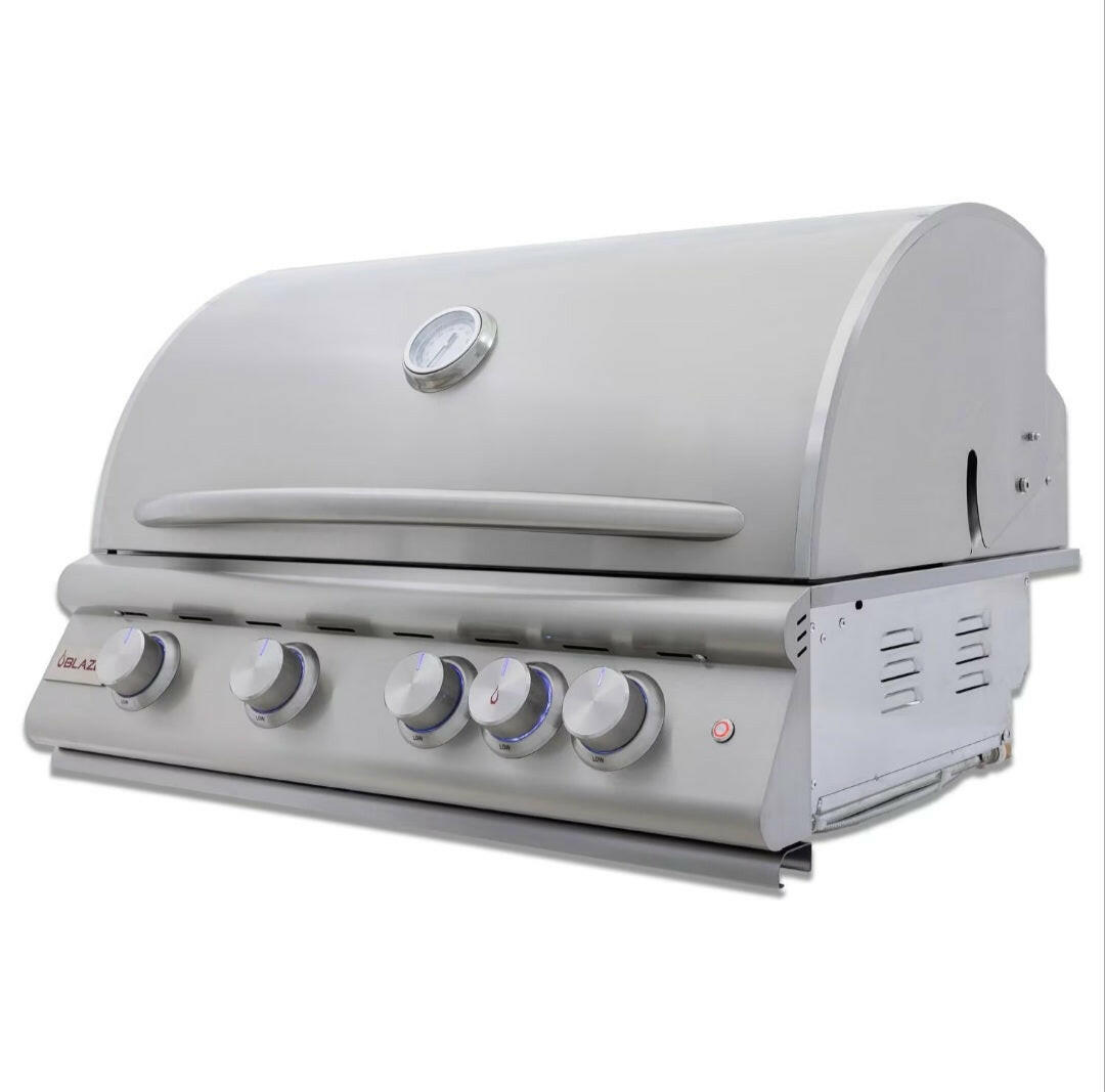 Blaze Premium LTE+ 32-Inch 4-Burner Propane Gas Grill W/ Rear Infrared Burner & Lift-Assist Hood - BLZ-4LTE3-LP