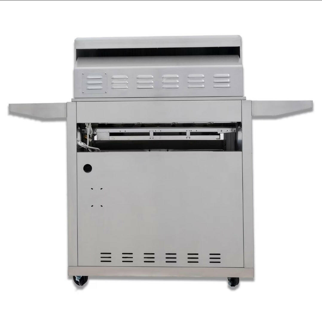 Blaze Premium LTE+ 32-Inch 4-Burner Propane Gas Grill W/ Rear Infrared Burner & Lift-Assist Hood - BLZ-4LTE3-LP